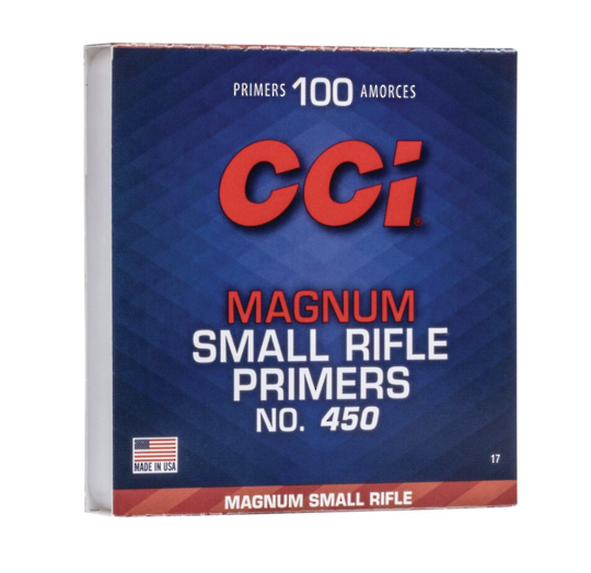 CCI Small Rifle Primers Magnum #450 Box of 1000